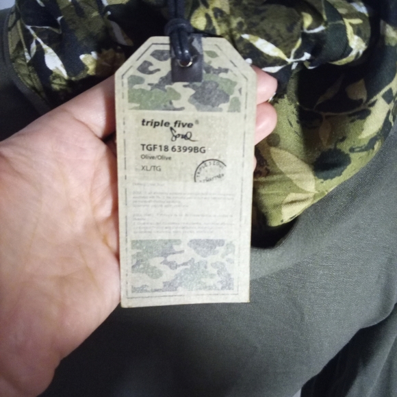 Triple Five Soul Green Cowl Neck Long Sleeve Dress - Picture 2 of 3